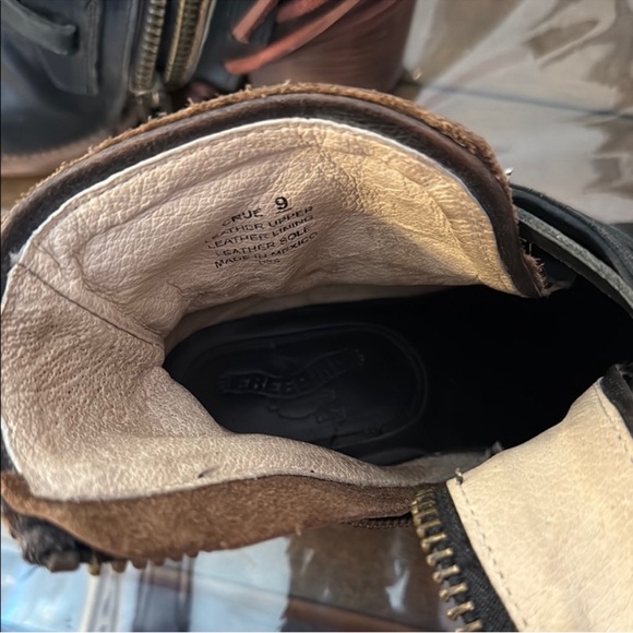 Freebird crue black genuine leather rustic boots size 9 - Picture 12 of 14